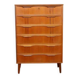 Vintage Danish chest of drawers | Teak | 6 drawers | 122 cm