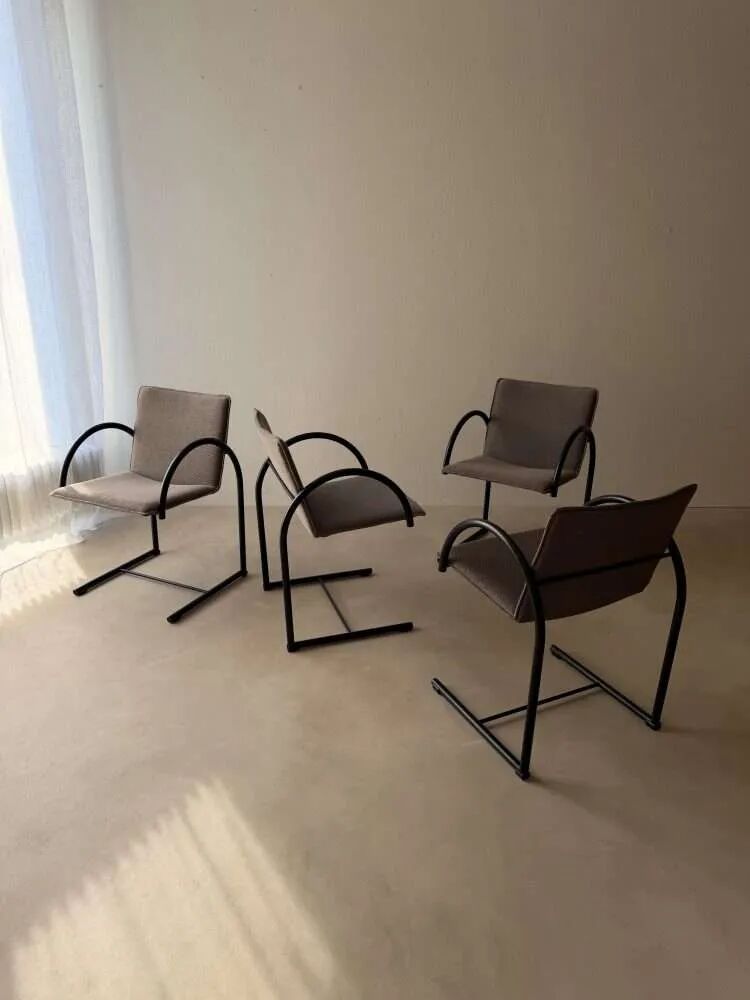 Set of four Metaform Cirkel dining chairs 1980s