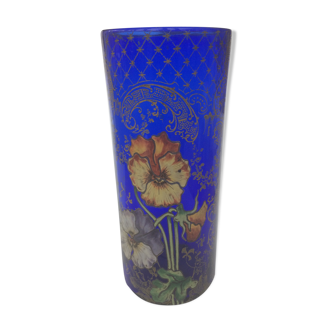 enamelled vase