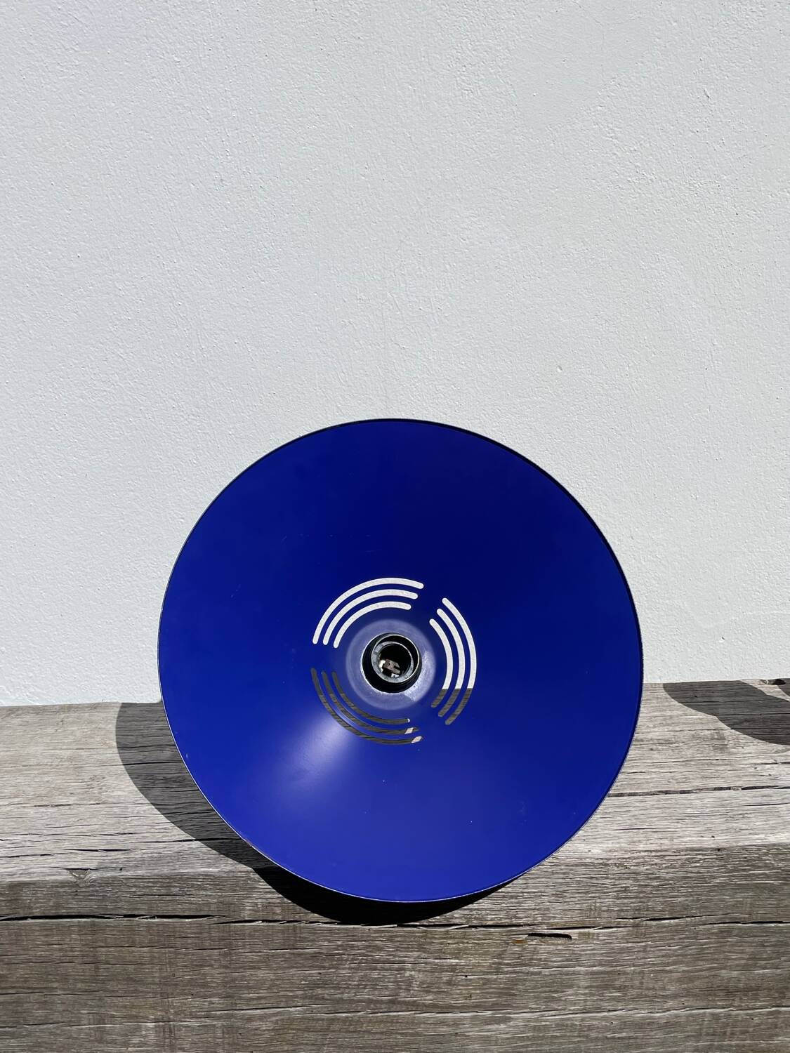 Postmodern blue metal pendant light Glossy