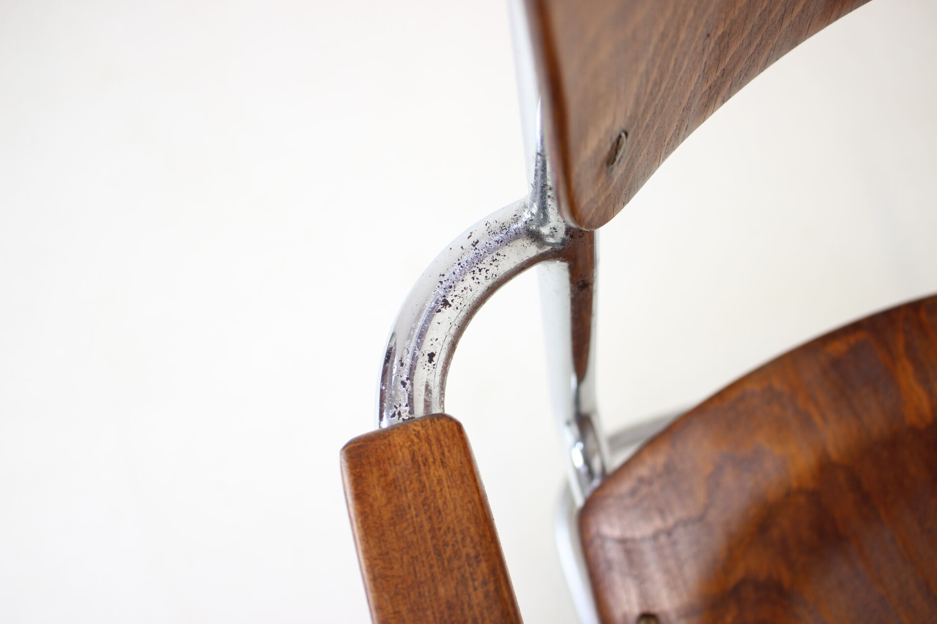 Restored Bauhaus Chrome Chair by Rudolf Vichr Prag, 1930s