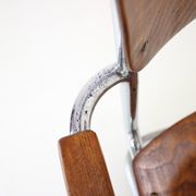 Chaise Bauhaus chrome restaurée par Rudolf Vichr Prag années 1930