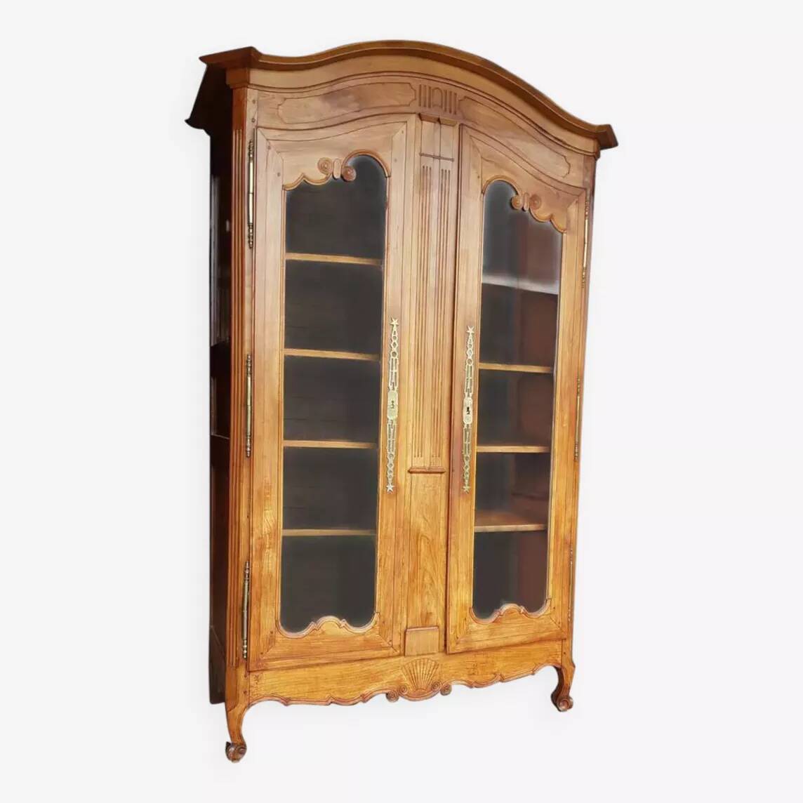 Display cabinet, cherry wood bookcase