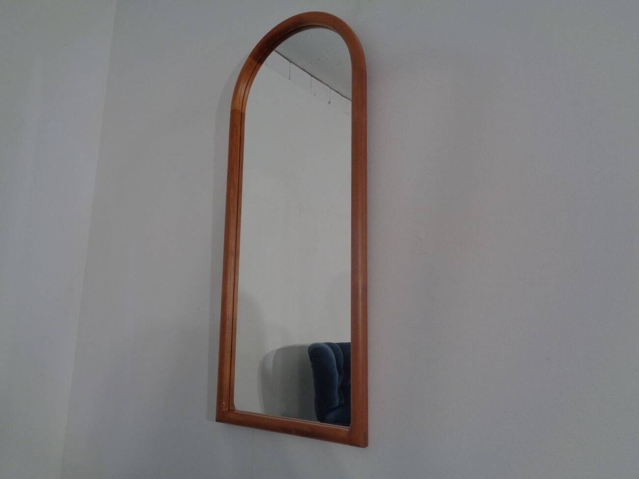 Large Cathedral Teak Mirror by Kai Kristiansen for Vildbjerg Møbelfabrik, 1960s
