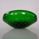 Green Sommerso Murano Glass Ashtray, Italy, 1960s