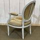 1970s Louis XVI style cabriolet armchair
