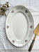 Vintage oval dish in flowered earthenware Moulin des Loups model "Cordoba"