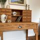 Magnificent Art Deco style secretary desk in old wood