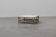 Large Wicker “Attila” Series Coffee Table with marble top by Gasparucci Ita