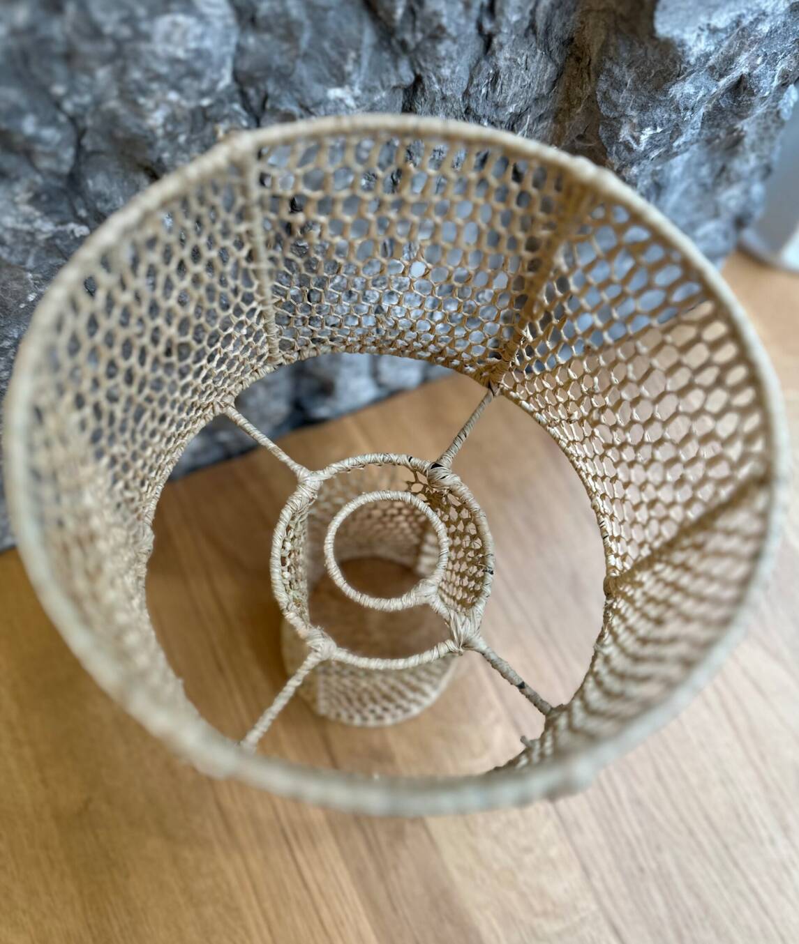 Lampe naturelle en raphia