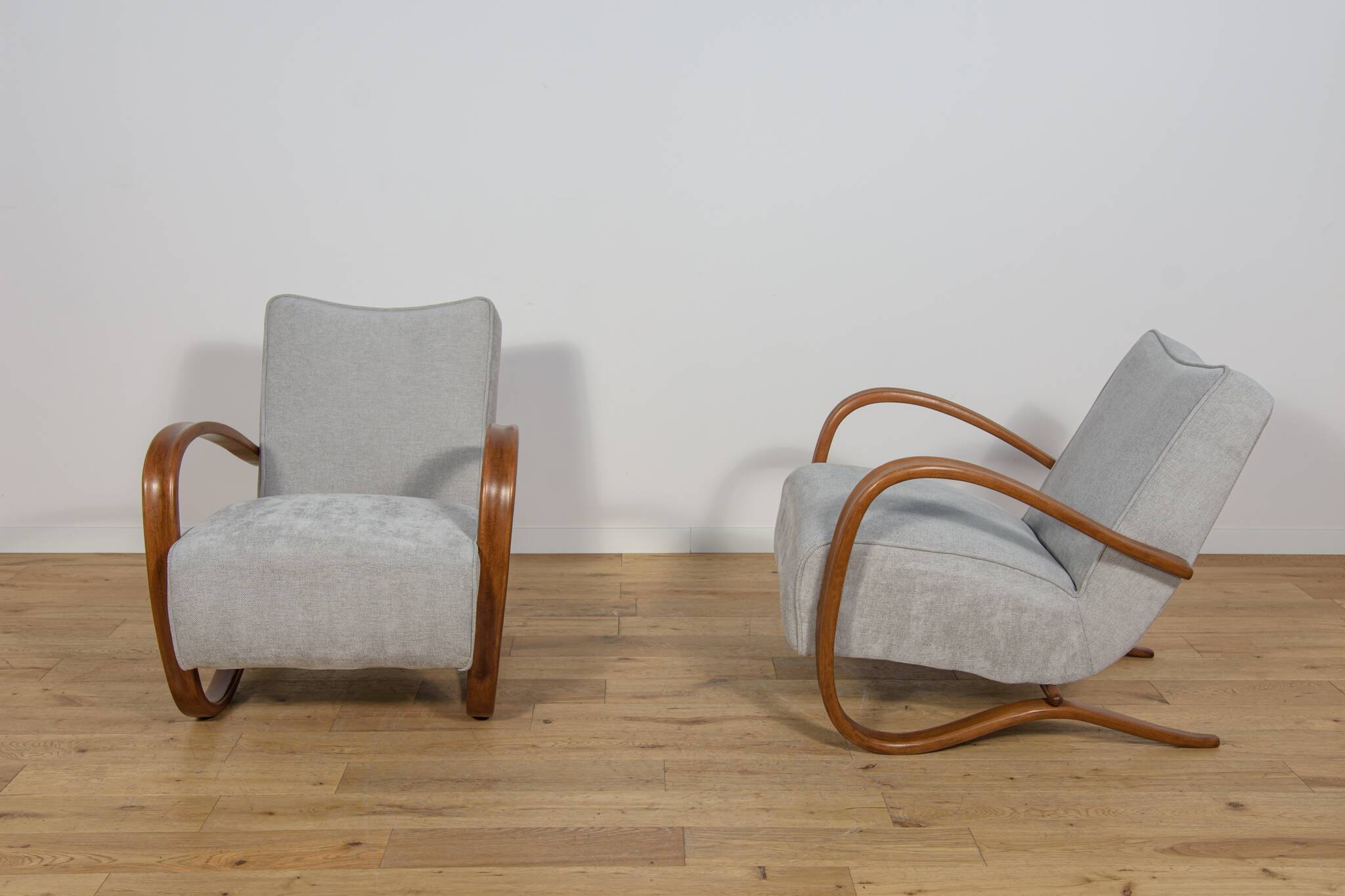 Model H-269 Lounge Chairs by Jindřich Halabala for UP Závody, 1950s, Czecho