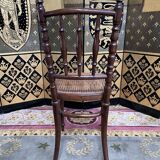 Suite of 8 bistro chairs in cannage FISCHEL
