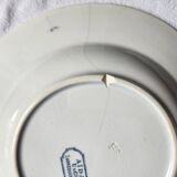 Deep plates x 6 from the French manufacturer Sarreguemines, Aïda collection. Old and rare