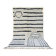 Handwoven natural wool Berber rug in black and white, 150/250 cm.