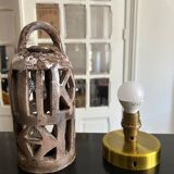 openwork ceramic lamp