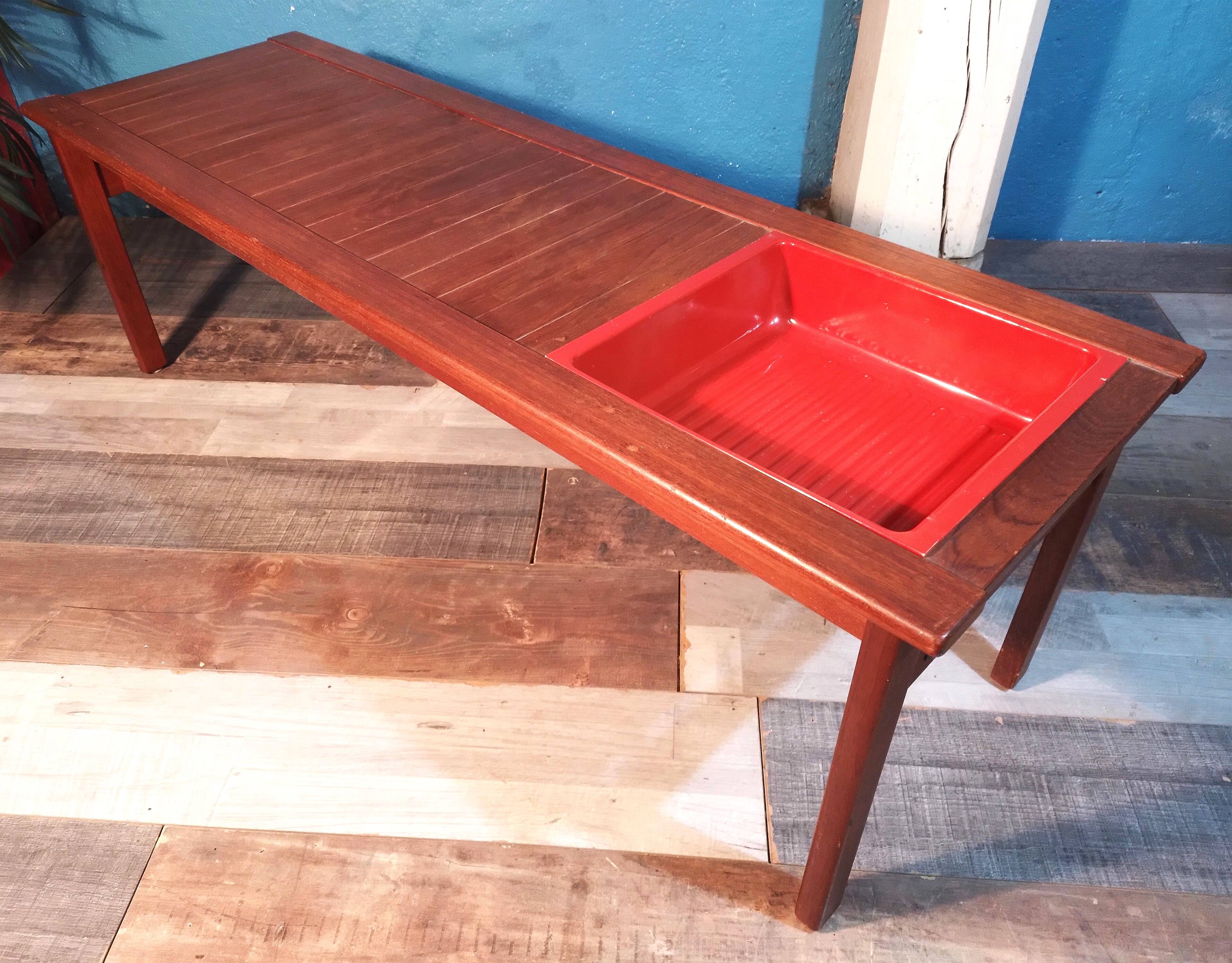 1960s coffee table with magazine holder