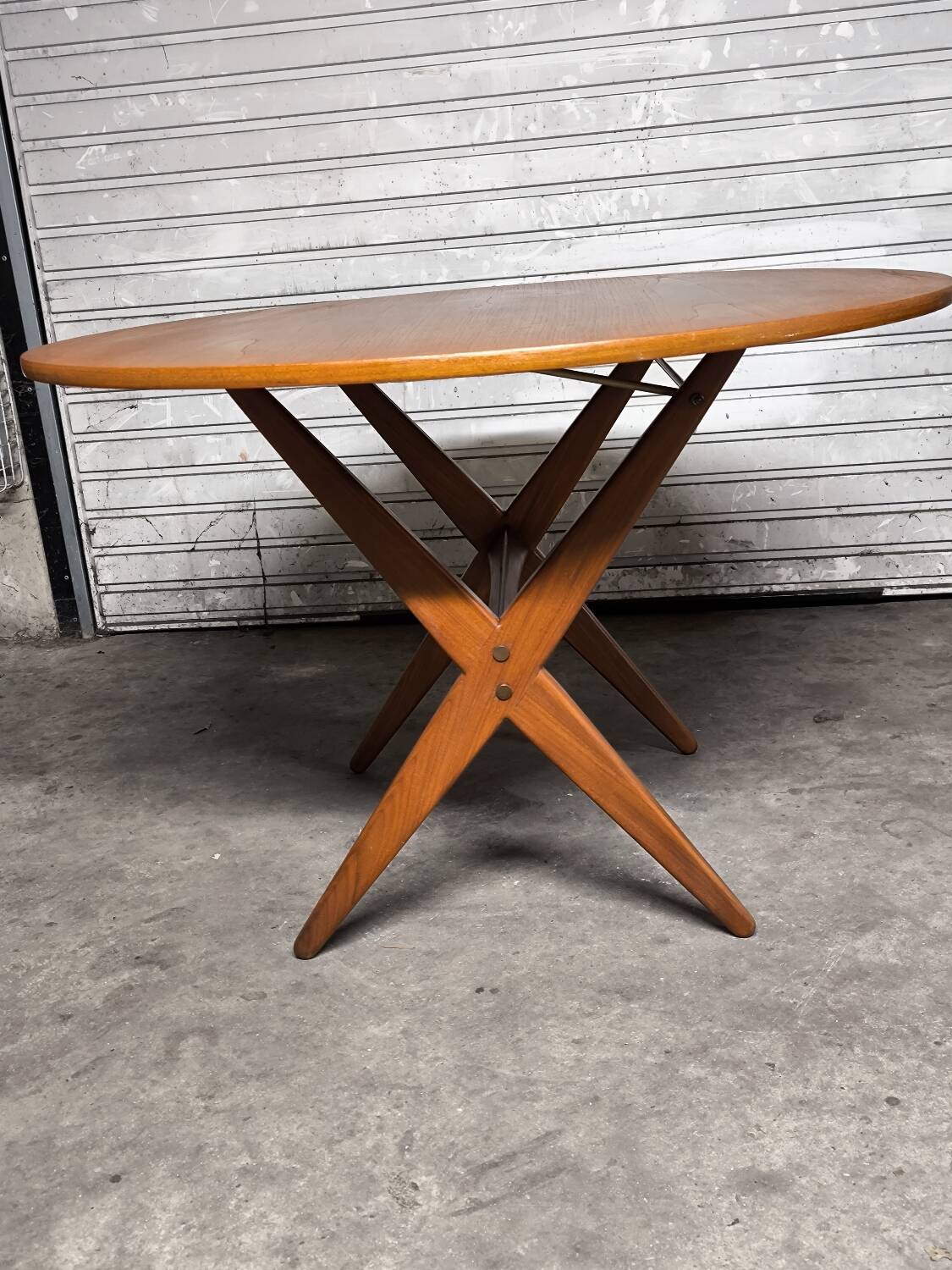 Vintage Scandinavian extendable teak table from the 1970s.