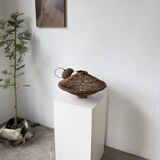 60s Ufo pendant light in Italian wicker