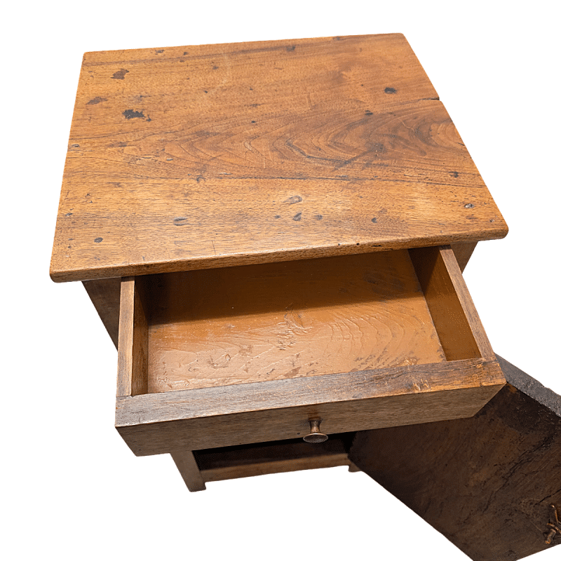 Antique French Walnut Nightstand, earl 1800s