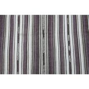 1970s Vintage Turkish Oushak Handmade Wool Cotton Purple Runner Rug 155x186