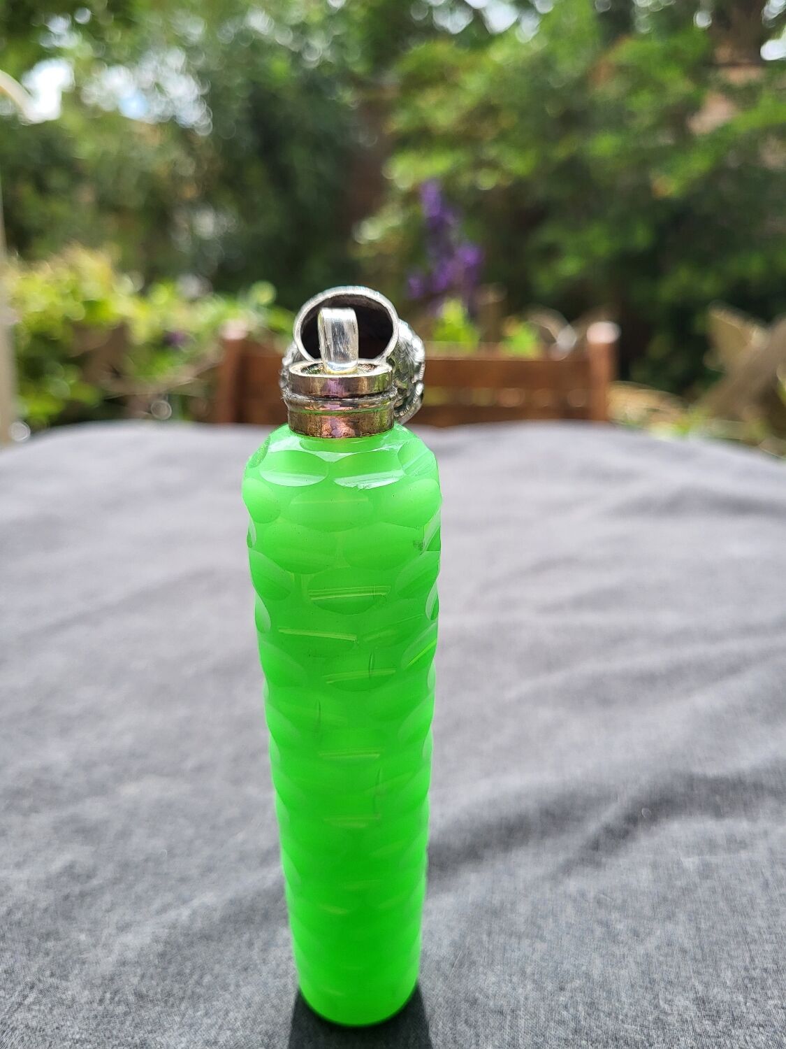 Opaline salt bottle