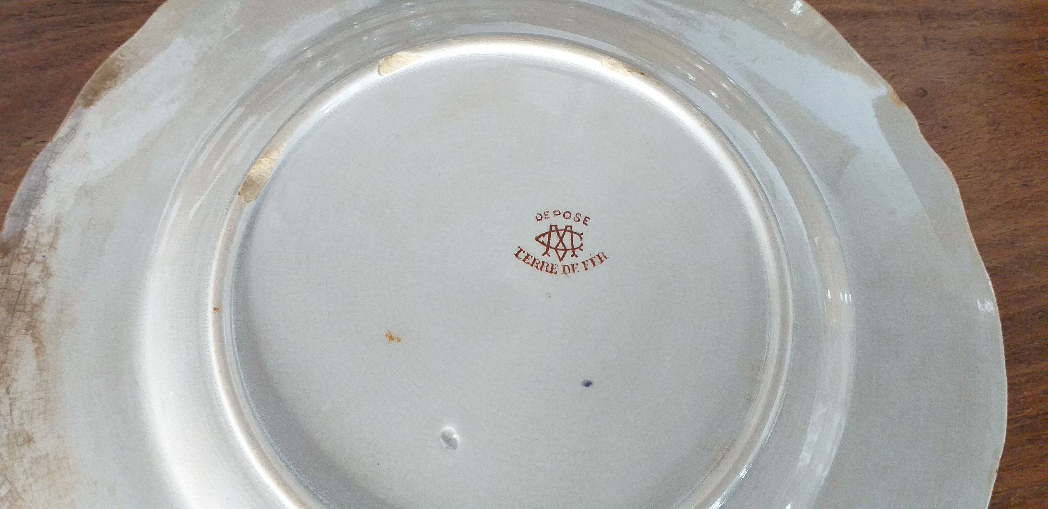 Creil and Montereau porcelain plates