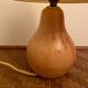 Lampe bois, câble neuf tissu 2M, abat-jour