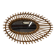 Rattan eye mirror from the 50s/60s