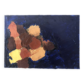 Huile au couteau Abstrait