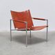 Cognac leather 'SZ02' lounge chair by Martin Visser for 't Spectrum, 1960