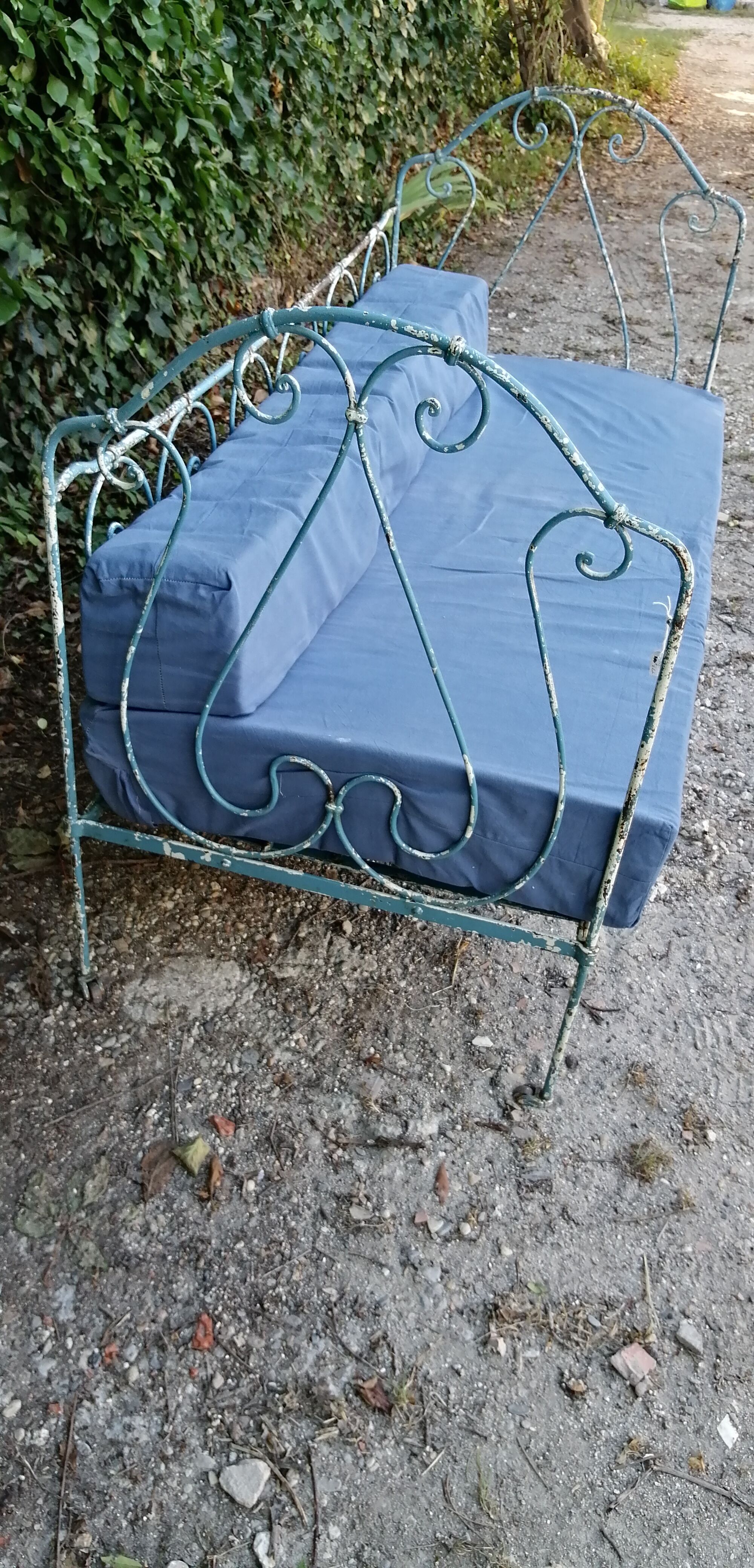 Wrought iron bench