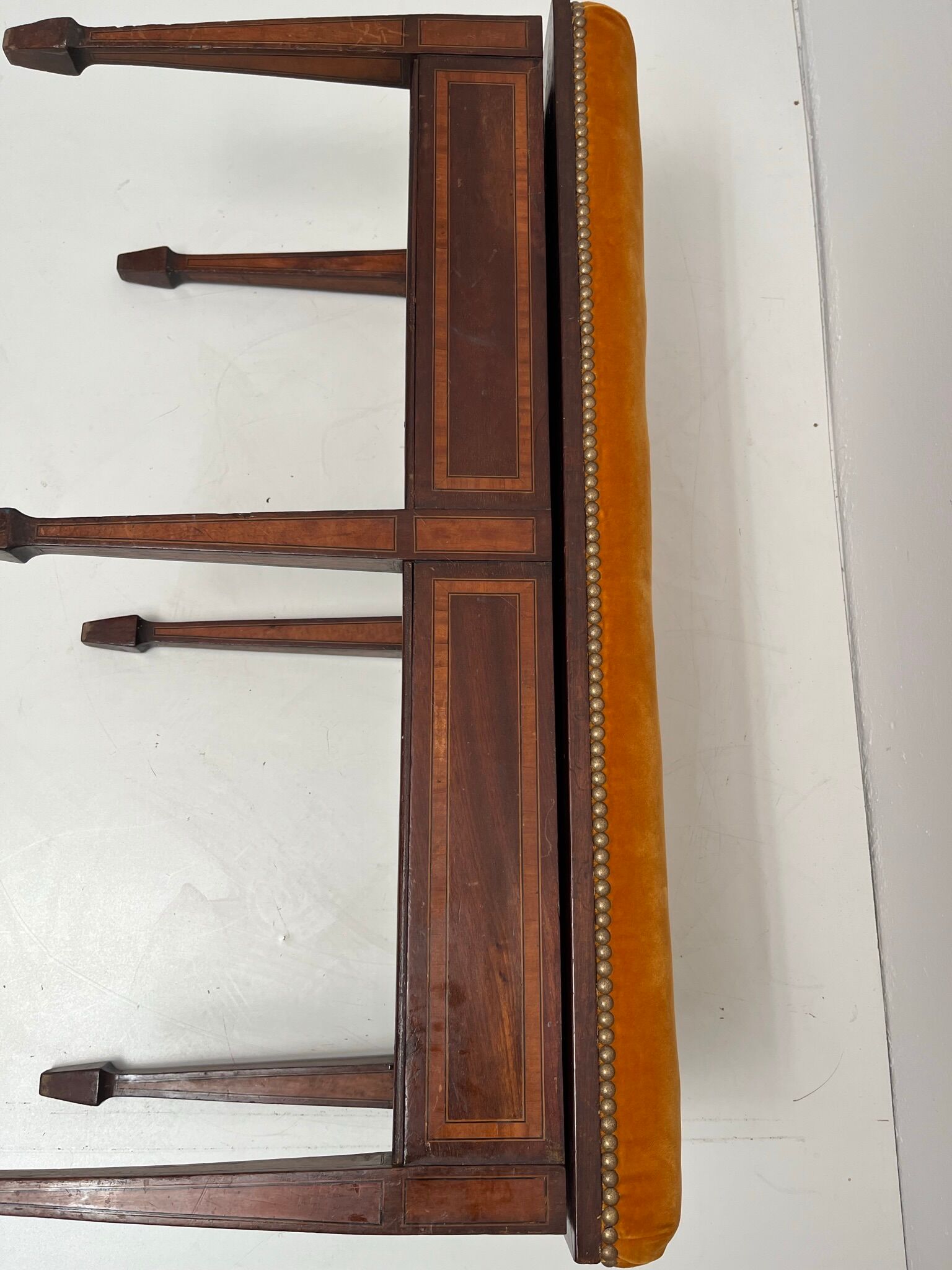 English piano stool bench of the XIX Century