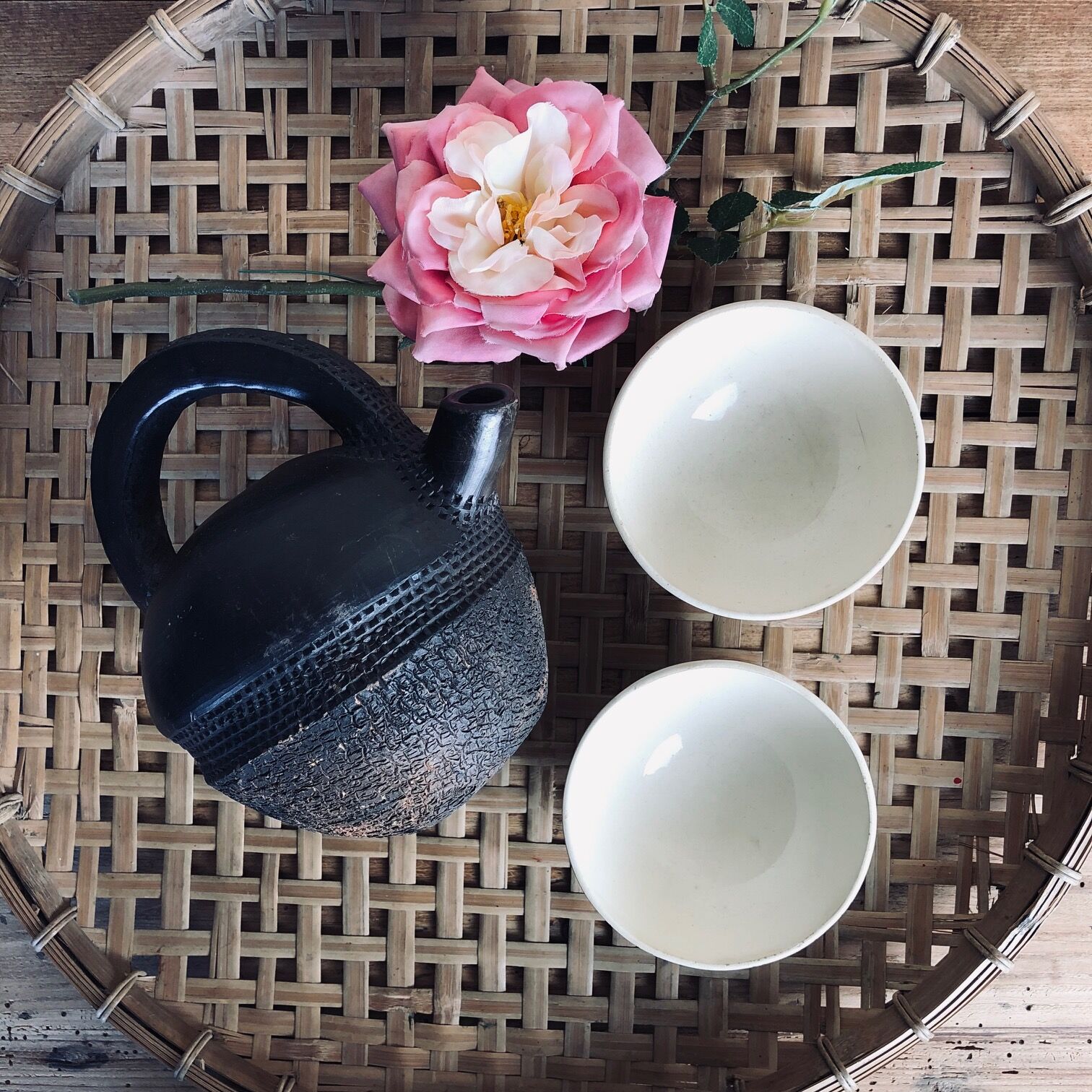 Ceramic homemade teapot