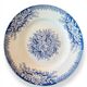 Set of 6 plates Terre de fer St Amand & Hamage, Jardinière blue model.