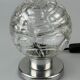 60s 70s table lamp bedside lamp chrome Doria glass space age design