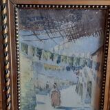 Orientalist watercolor by Fez Bask