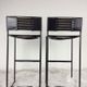 Set of two natural leather 'Spaghetti 164' bar stools by Giandomenico Belotti for Alias, Mid Century