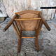 Chair bistrot in wood turned 70s vintage