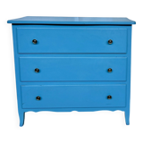 commode vintage bleu