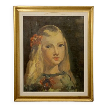 Portrait à l'huile