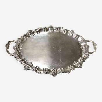 Large English silver plated tray from the 1930s