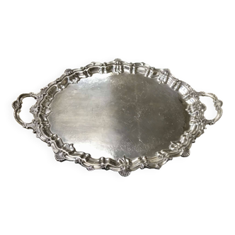 Large English silver plated tray from the 1930s