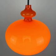 Orange glass suspension light Swedish Oplight by Hans Agne Jakobsson for AB Markaryd