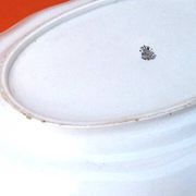K&G (Keller & Guerin) Half-Porcelaine Lunéville Large polylobed serving dish late 19th century