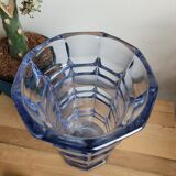 Vase art déco bleu