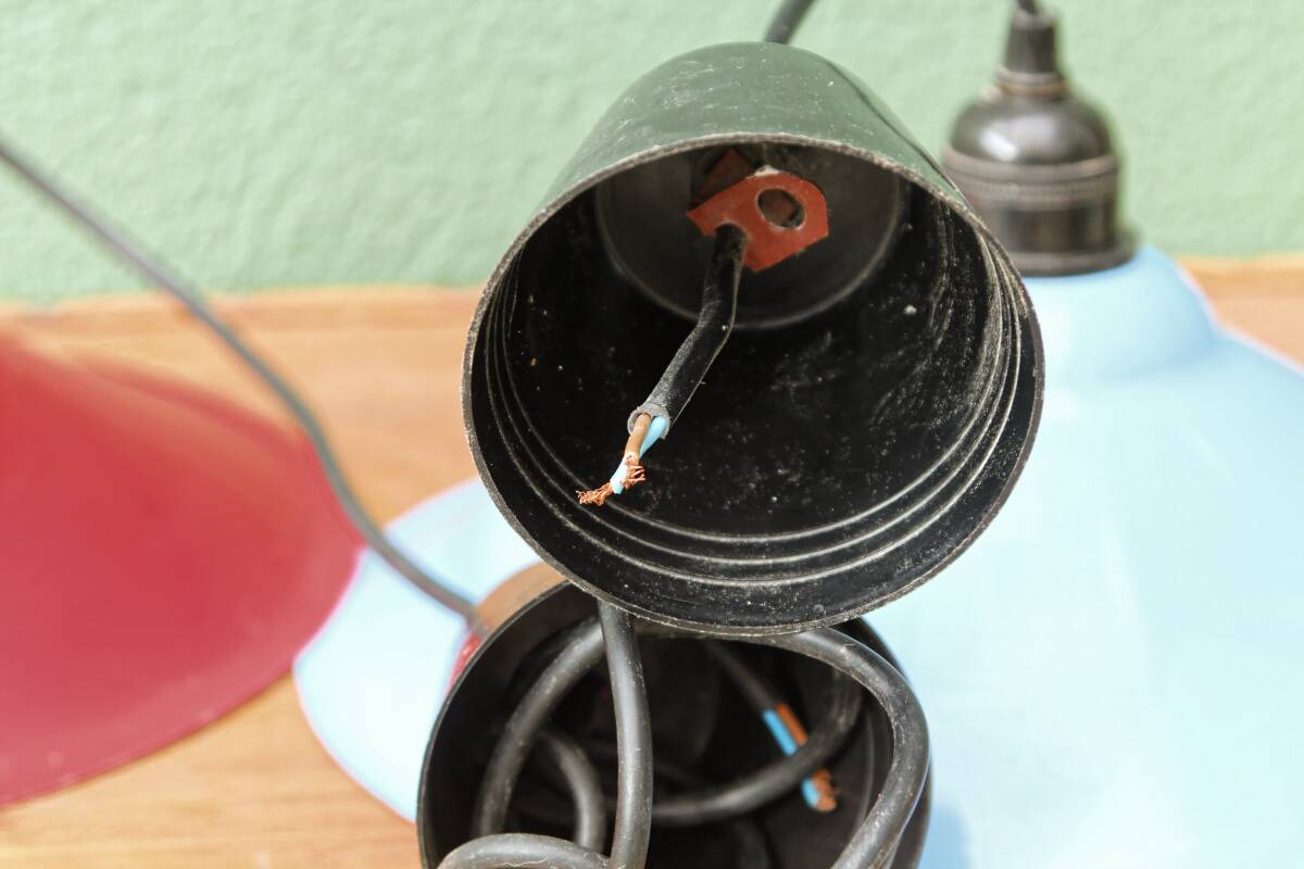 Pair of vintage IKEA T501 pendant lights