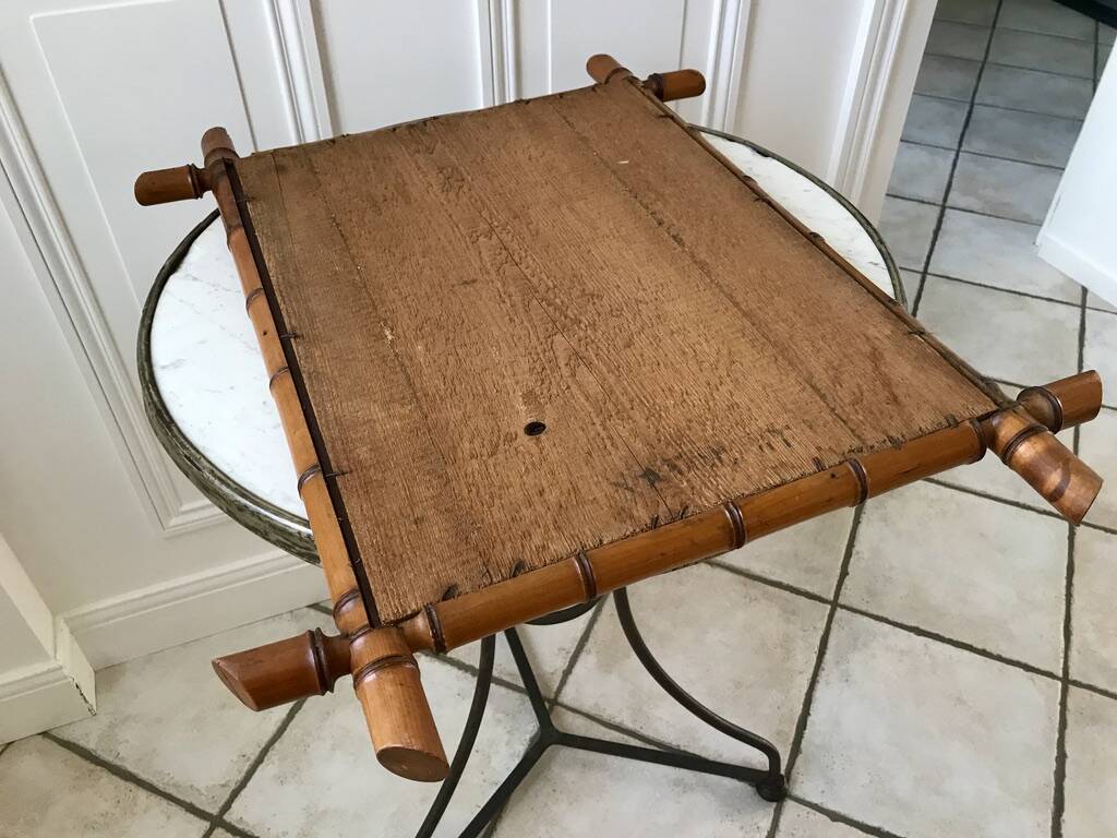 Barber mirror style bamboo XXth