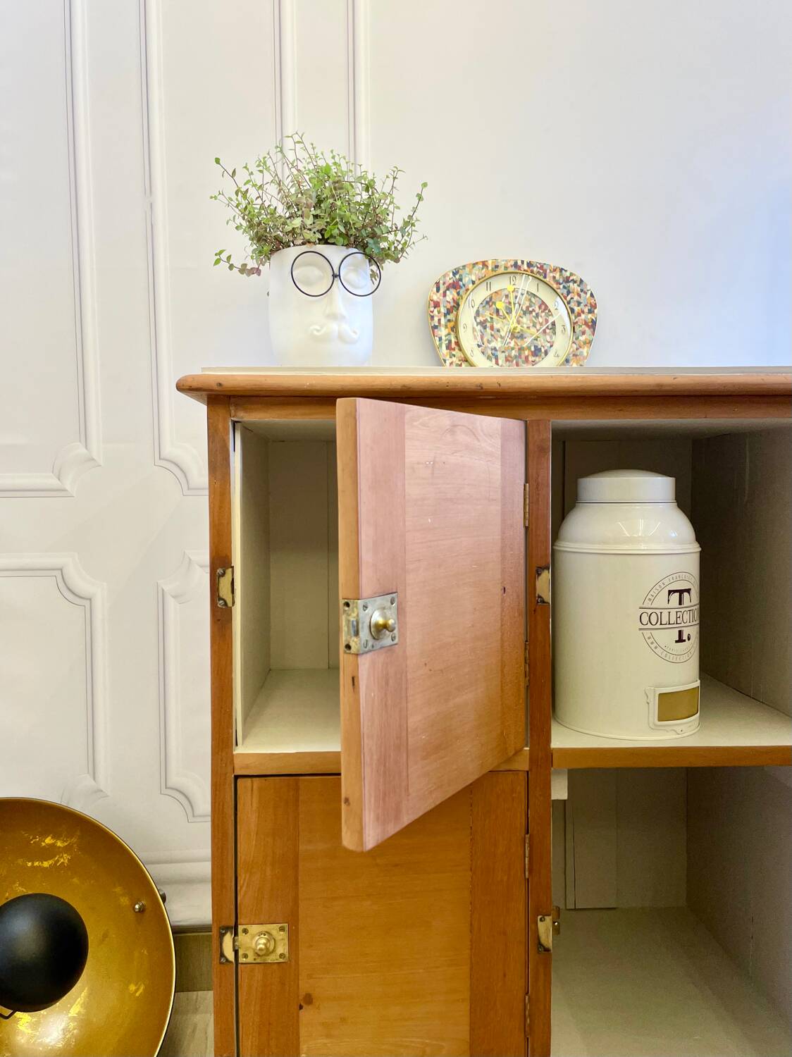 Buffet / vintage solid wood storage unit – 6 doors