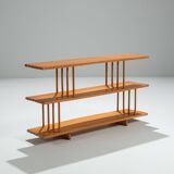 Mid-Century three tier wooden shelving unit