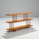 Mid-Century three tier wooden shelving unit